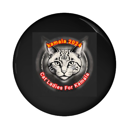 Cat Ladies For Kamala Pin Buttons