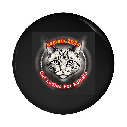 Cat Ladies For Kamala Pin Buttons