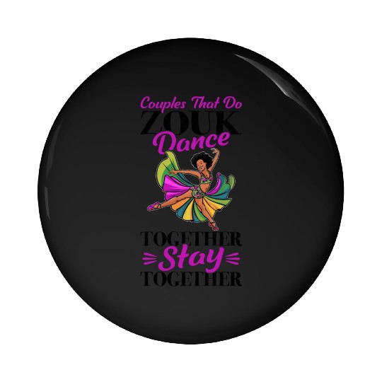 Zouk Dance Festival Design for Zouk Dancer Pin Buttons