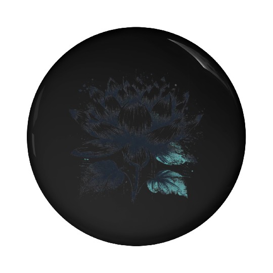 Modern Lotus with Brushstroke Effect 2 Pin Buttons