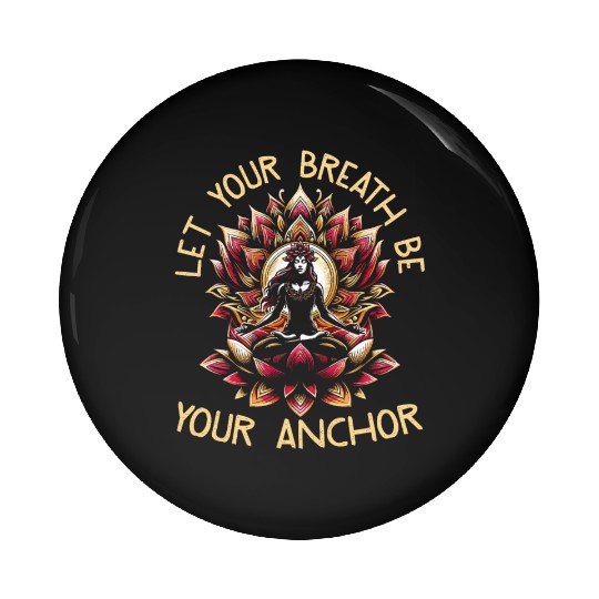 Let Your Breath Be Your Anchor Pin Buttons