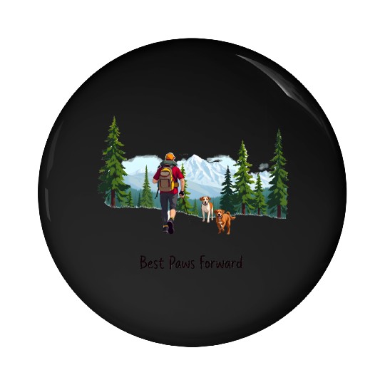 Hiking Companions Pin Buttons