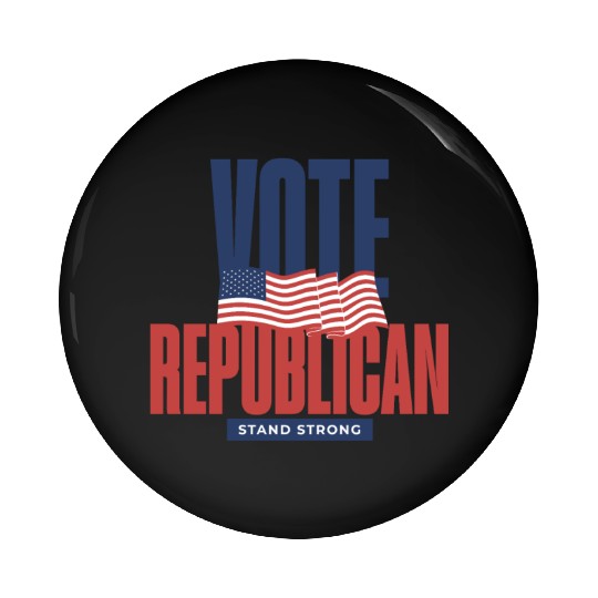 Vote Republican Election 2024 Pin Buttons design