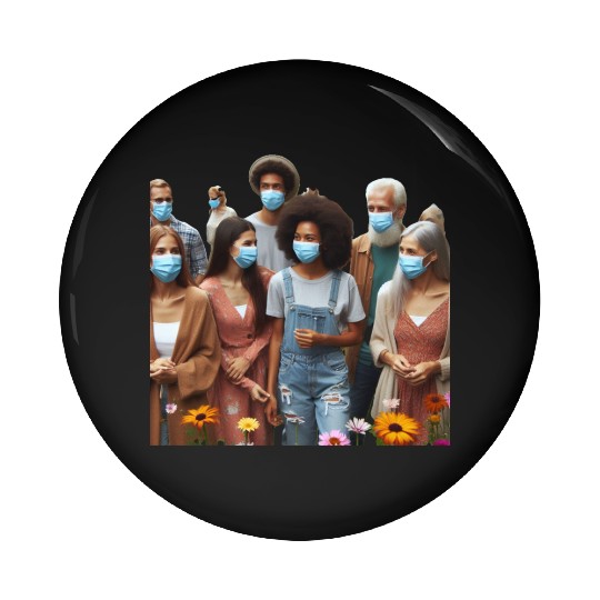 United in Care and Community Pin Buttons