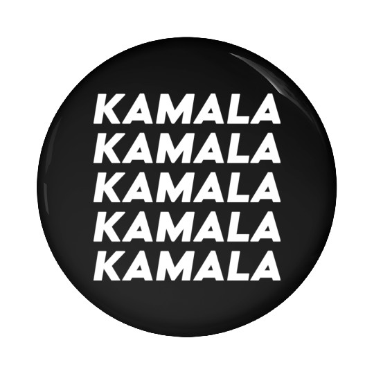 Kamala Harris Election 2024 White Typography Pin Buttons