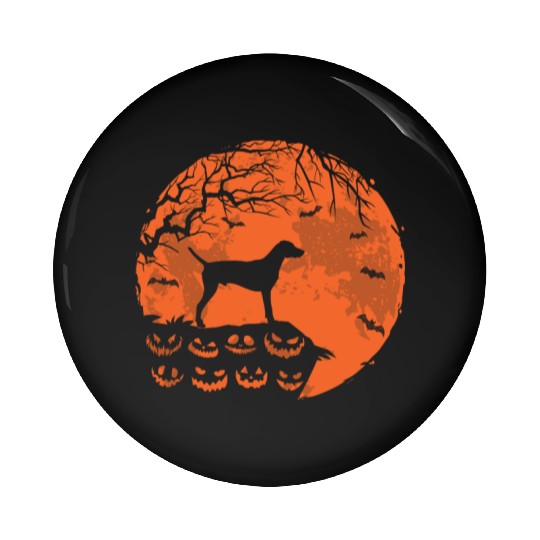 Weimaraner And Moon Halloween Funny Dog Lover Gift Pin Buttons