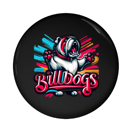 Fierce Bulldogs: Unleash the Power.Pin Buttons