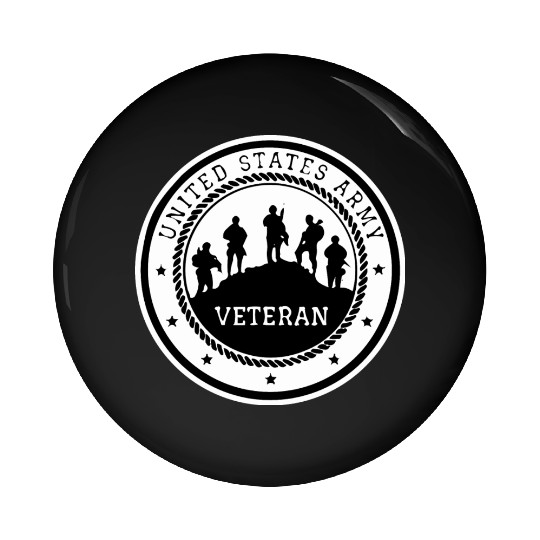 US Army Veteran LIKE US ON FACEBOOK # Pin Buttons
