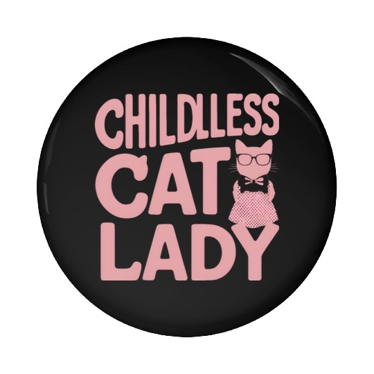 Childless Cat lady Kamala Harris Pin Buttons