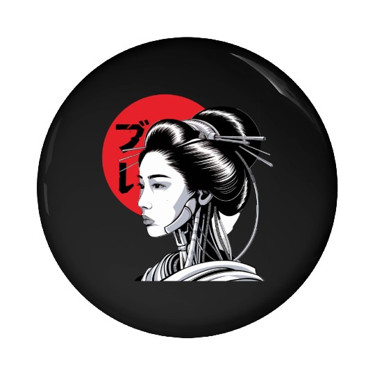 Cyberpunk Vaporwave Japanese Neon Street Art Pin Buttons