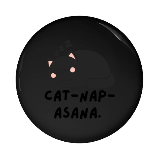 Lazy Cat Cat-Nap-Asana yoga Pin Buttons