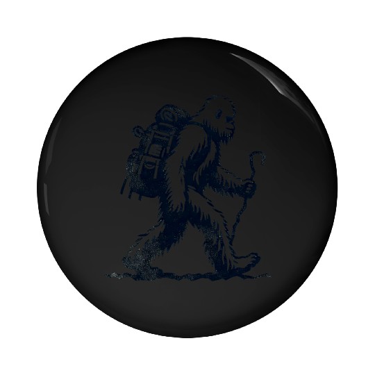 Bigfoot Hiking Lover Funny Design Pin Buttons