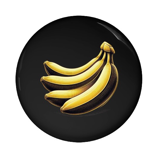 Banana food art bananas design 2 Pin Buttons