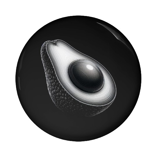 Avocado food art vegan design 5 Pin Buttons