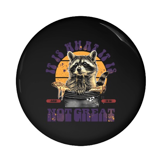 90s Racoon Bootleg Pin Buttons