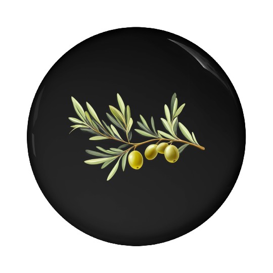 Olive Branch Pin Buttons