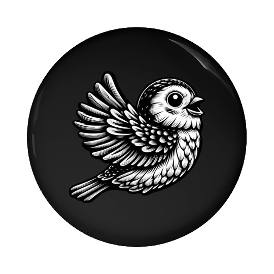 Majestic Freedom Sparrow Pin Buttons