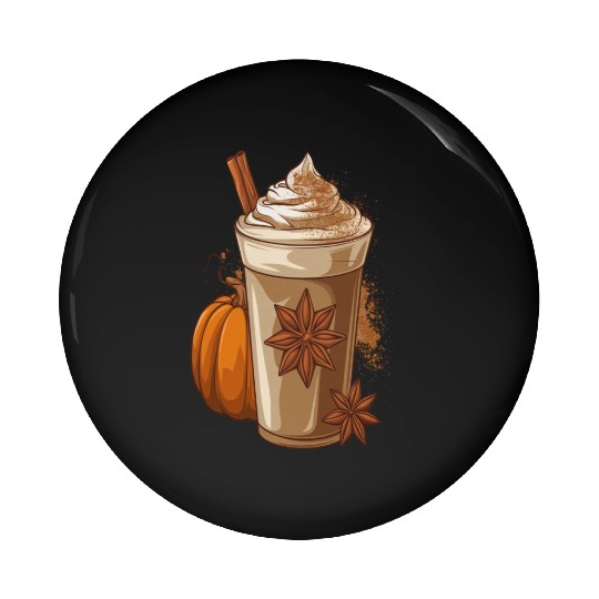 Pumpkin spice latte Pin Buttons