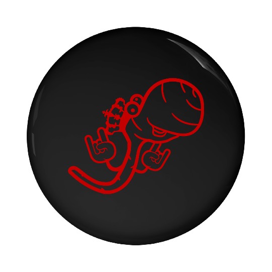 Cute Cool Worm Crown King Party Animal Fun Monster Pin Buttons