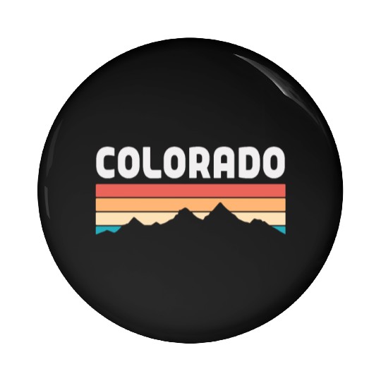 Colorado Sunrise Mountain Design Pin Buttons