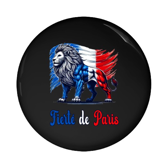 The pride of Paris flag design Pin Buttons