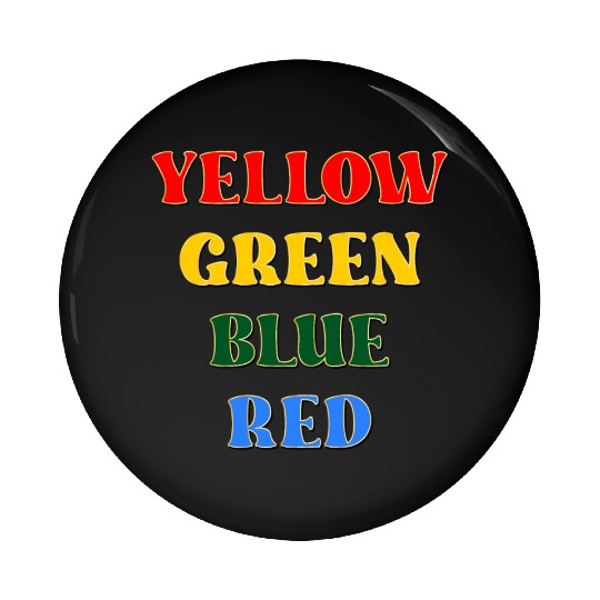 PSYCHOLOGY TEST STROOP-EFFECT COLORS Pin Buttons