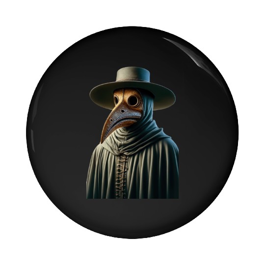 Plague Doctor Pin Buttons