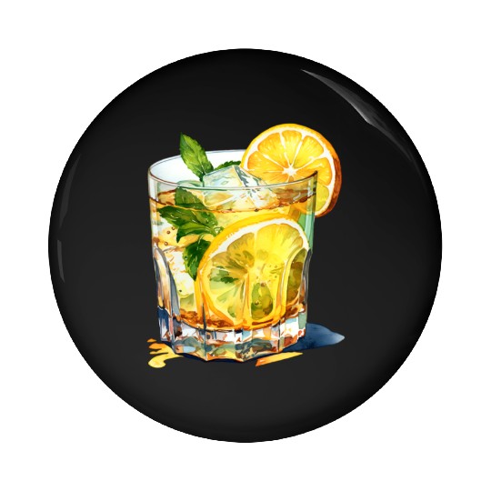 Lemonade Cocktail Drink Pin Buttons