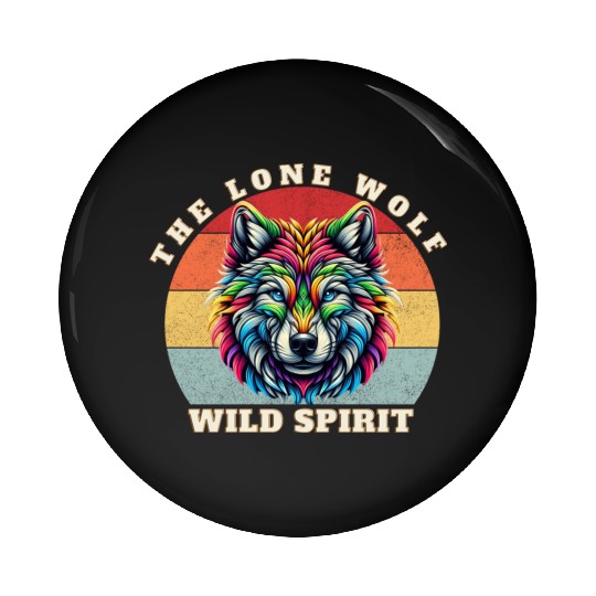 The Lone Wolf Pin Buttons