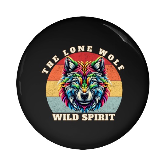 The Lone Wolf Pin Buttons