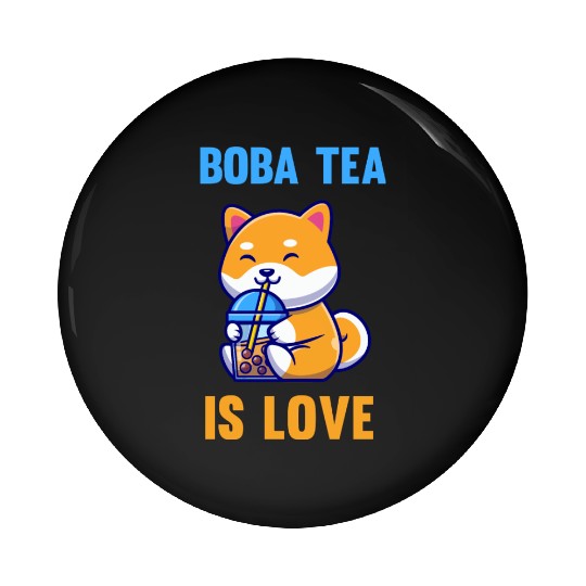 Boba Tea is love Pin Buttons