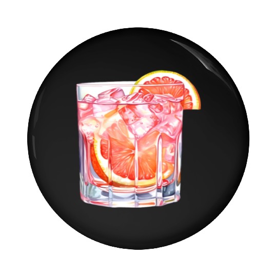 Grapefruit Citrus Cocktail Pin Buttons