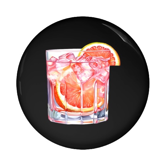 Grapefruit Citrus Cocktail Pin Buttons