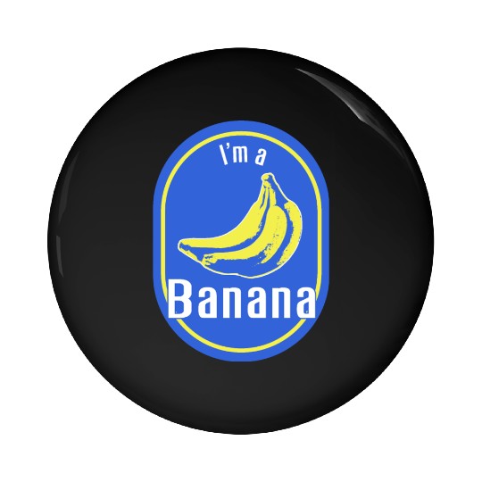 I'm a Banana Fruit Sticker Lazy Halloween Costume Pin Buttons