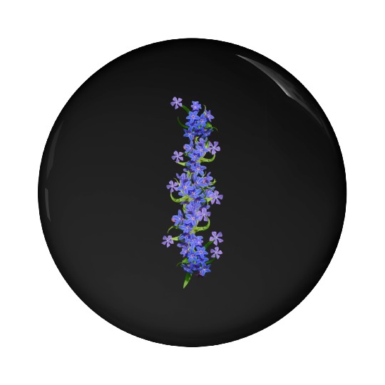 evergreen blue flowers blue blooms Pin Buttons