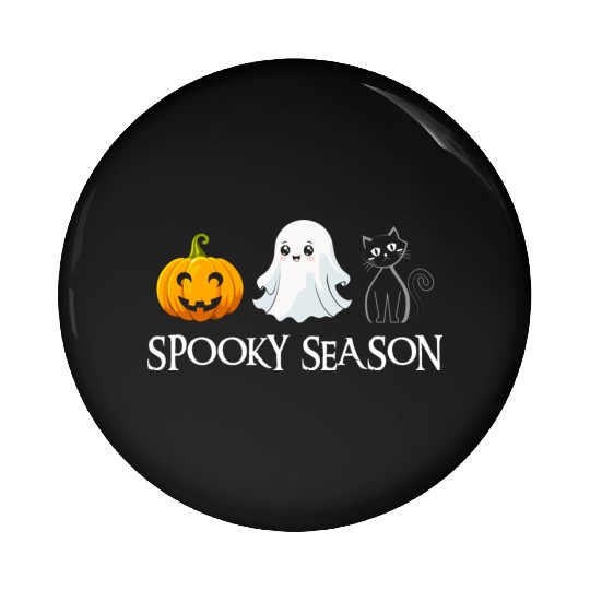 Spooky Season Halloween Pumpkin Cute Cat Paw Ghost Pin Buttons