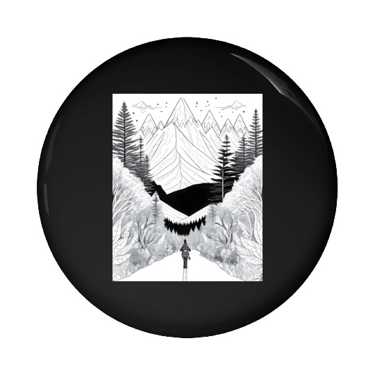 Journey into the Wilderness Pin Buttons