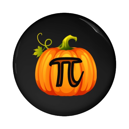 Pumpkin Pi Math Halloween Thanksgiving Pie Day Pin Buttons