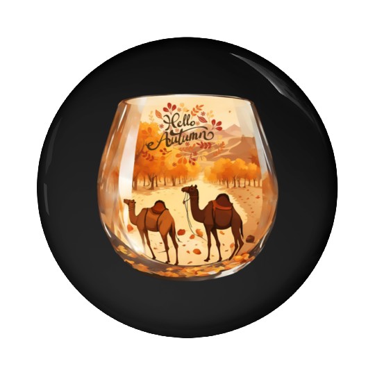 Hello Autumn unique design. Pin Buttons