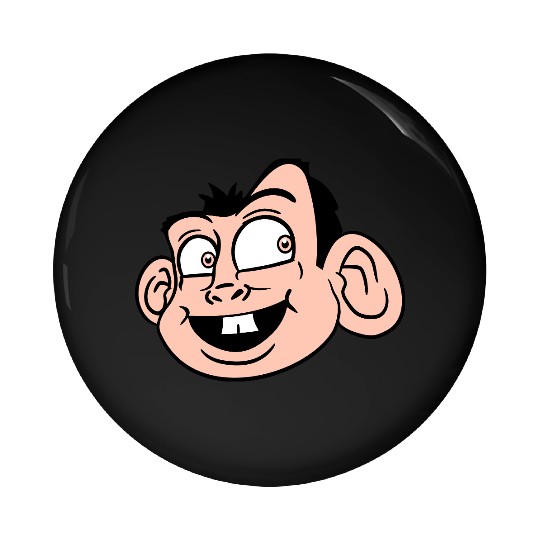 Monkey Face Sweet Cute Little Head Laughs Happy Pin Buttons