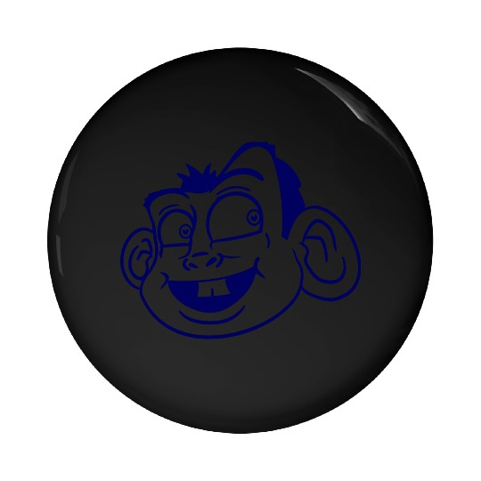 Monkey Face Sweet Cute Little Head Laughs Happy Pin Buttons