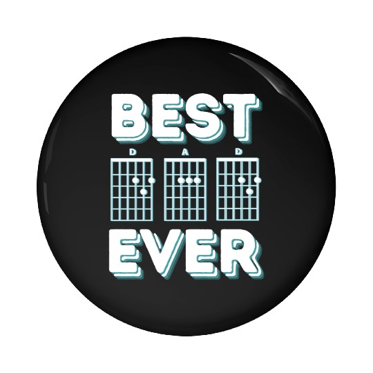 Best Dad Ever Guitar Notes Pin Buttons