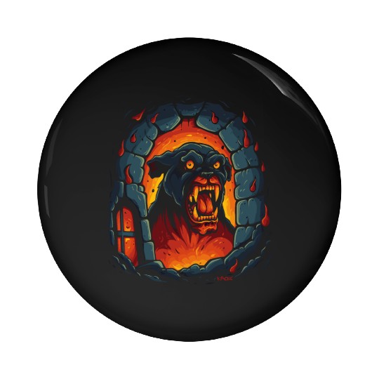 Hellhound: Dog of the Hell Dungeon Pin Buttons