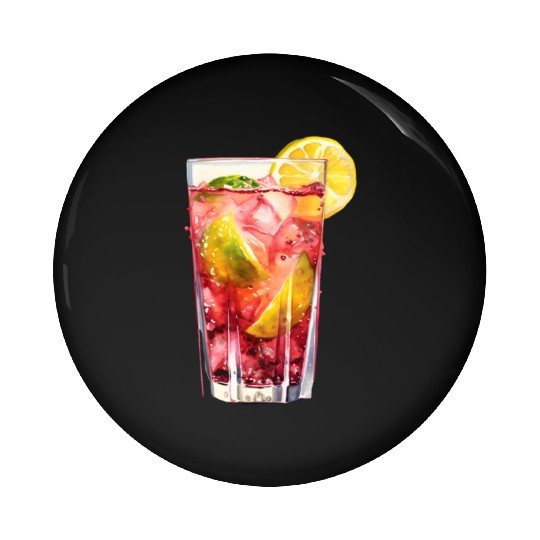 Citrus Berry Cocktail Pin Buttons