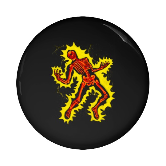 Hallowen Skeleton Pin Buttons