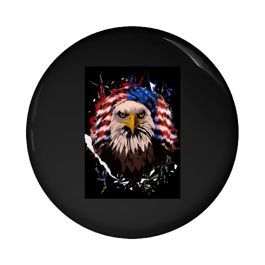 Wicked Eagle Pin Buttons