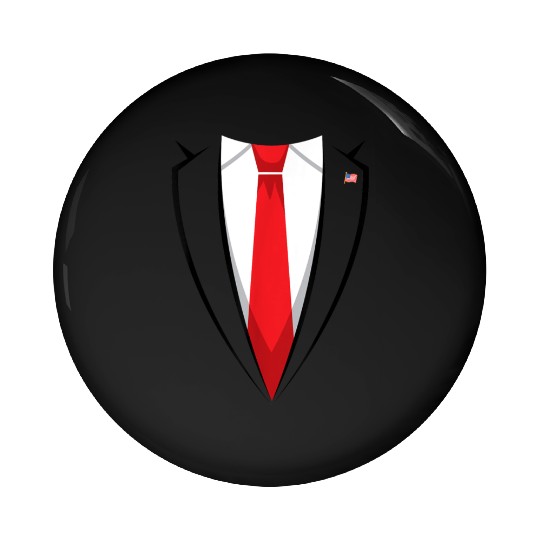 Halloween Trump Suit, US President Easy Costume Pin Buttons