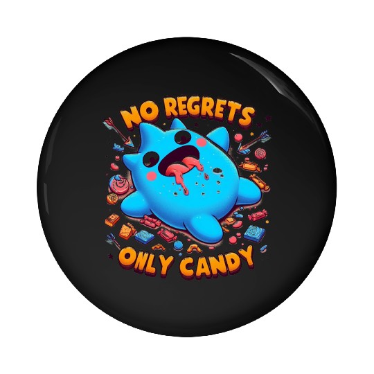 Stitch Halloween No Regrets Only Candy Pin Buttons