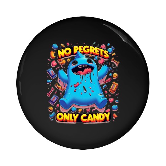 No Regrets Only Candy Pin Buttons