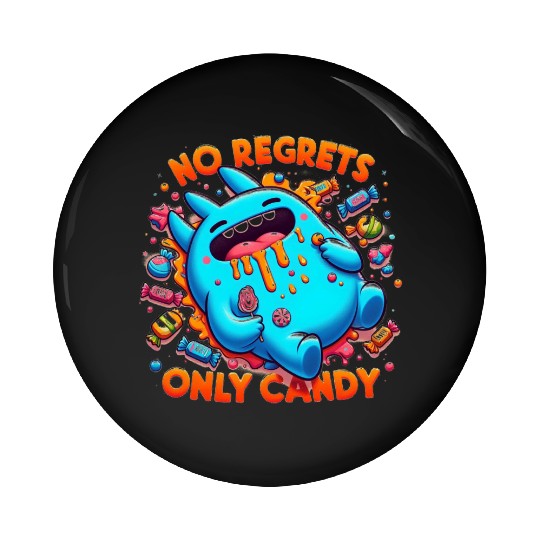 Disneyland Stitch Halloween No Regrets Only Candy Pin Buttons